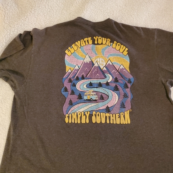 Simply Southern 2xl heather gray. Elevate your Soul. Tshirt - Picture 4 of 6